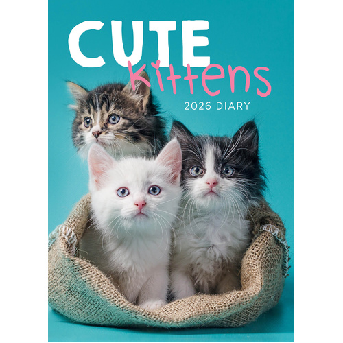 2026 Diary Cute Kittens Week to View by Paper Pocket