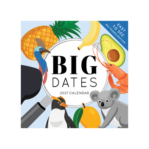 2027 Calendar Big Dates Australia's Biggest Things Square Wall, Paper Pocket CPB27