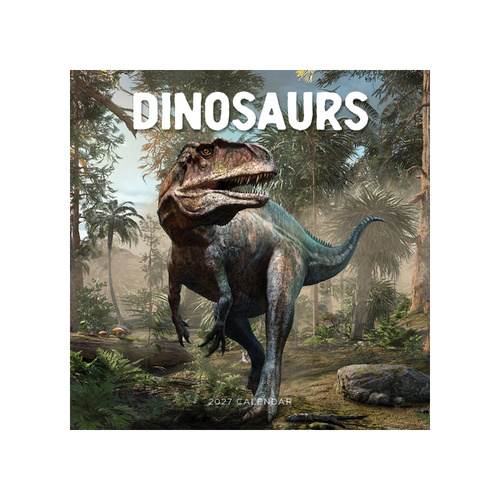 2027 Calendar Dinosaurs Square Wall, Paper Pocket CPB22