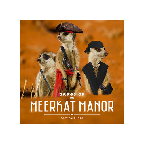 2027 Calendar Gangs Of Meerkat Manor Square Wall, Paper Pocket CAB17