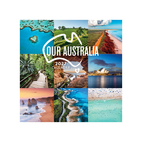 2027 Calendar Our Australia Square Wall, Paper Pocket COB2
