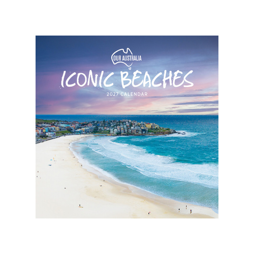 2027 Calendar Our Australia Iconic Beaches Square Wall, Paper Pocket COB13