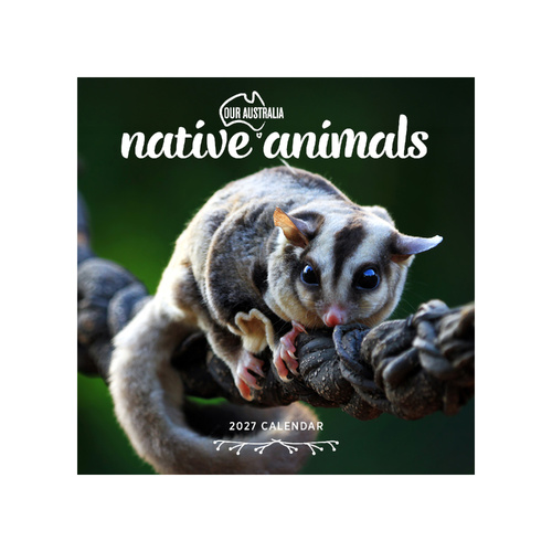 2027 Calendar Our Australia Native Animals Square Wall, Paper Pocket COB18