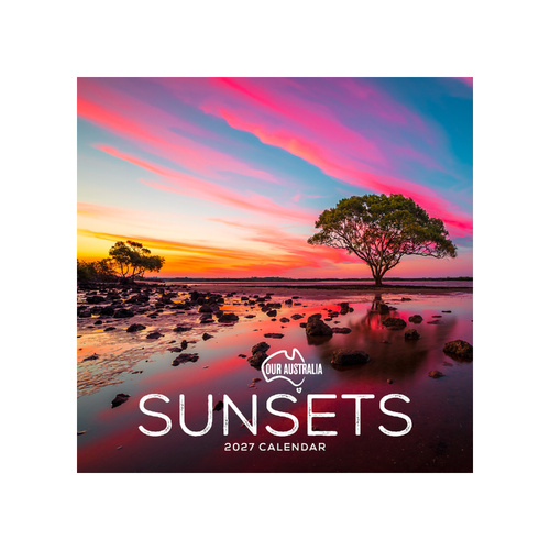 2027 Calendar Our Australia Sunsets Square Wall, Paper Pocket COB28