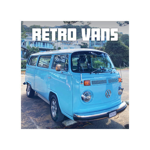2027 Calendar Retro Vans Square Wall, Paper Pocket CPB18