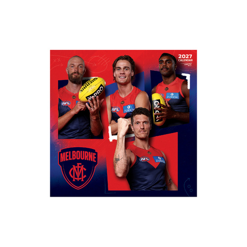 2027 Calendar AFL Melbourne Demons Square Wall, Paper Pocket CAFB11
