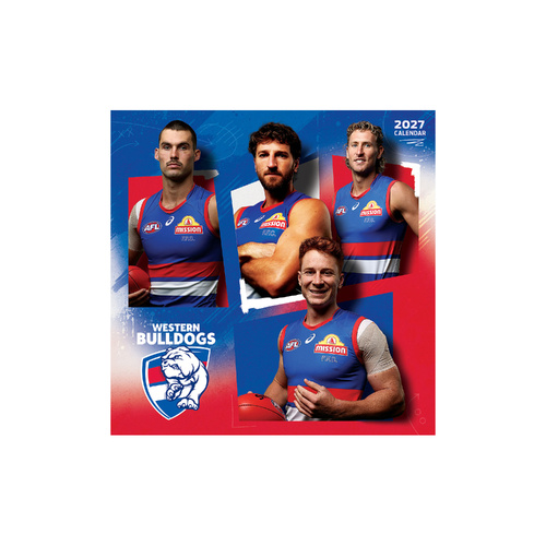 2027 Calendar AFL Western Bulldogs Square Wall, Paper Pocket CAFB18