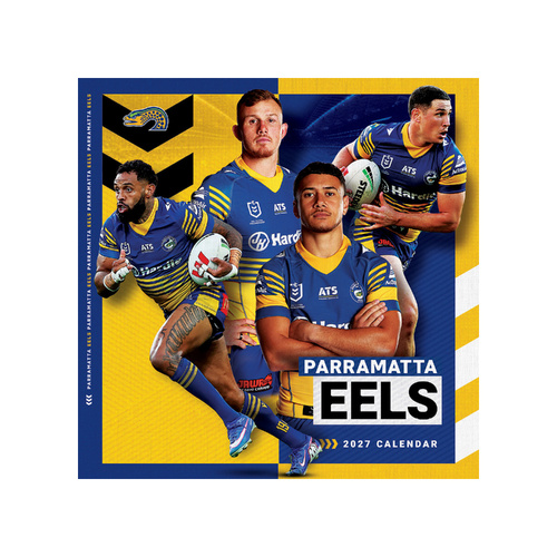 2027 Calendar NRL Parramatta Eels Square Wall, Paper Pocket CNRB11