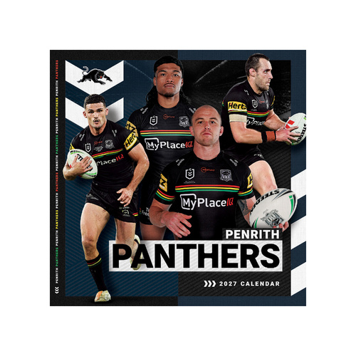 2027 Calendar NRL Penrith Panthers Square Wall, Paper Pocket CNRB12