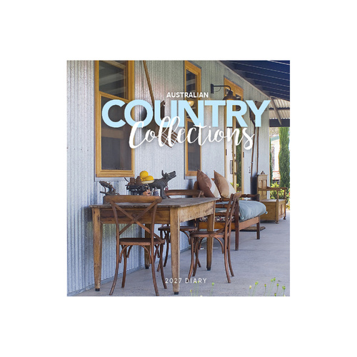 2027 Planner Diary Australian Country Collections 19x21cm Week to View, Paper Pocket