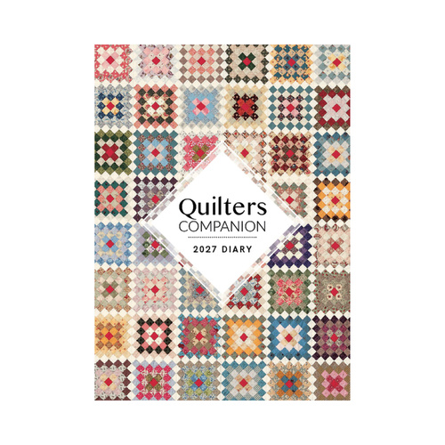 2027 Planner Diary Quilters Companion A5 Week to View, Paper Pocket