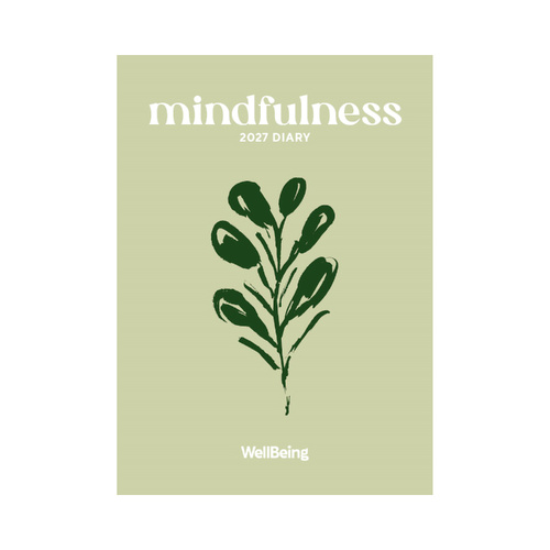 2027 Planner Diary Wellbeing Mindfulness A5 Week to View, Paper Pocket