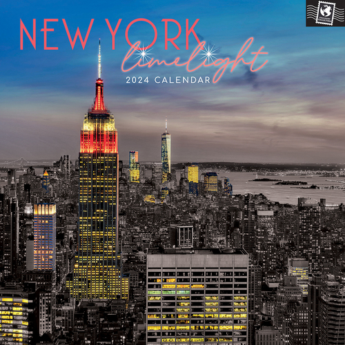 2024 Calendar New York Limelight Square Wall by The Gifted Stationery GSC23758