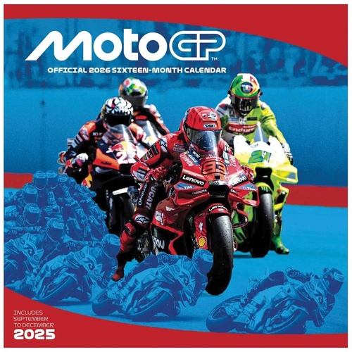 2026 Calendar Moto GP Official 16-Month Square Wall, Pyramid I32439