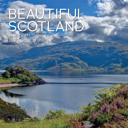 2027 Calendar Beautiful Scotland Square Wall, Gifted Stationery GSC26907
