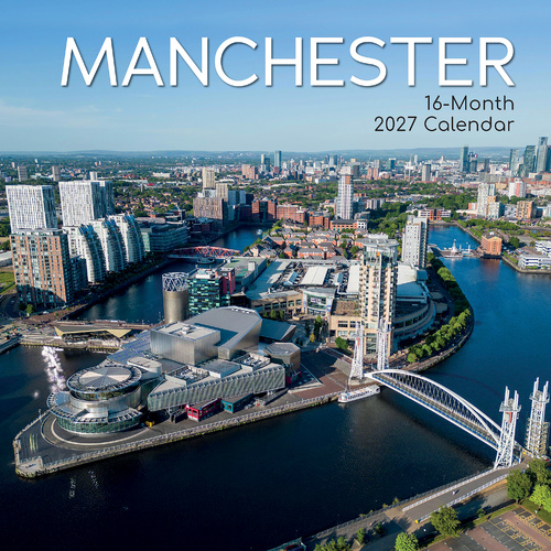 2027 Calendar Manchester Square Wall, Gifted Stationery GSC26948