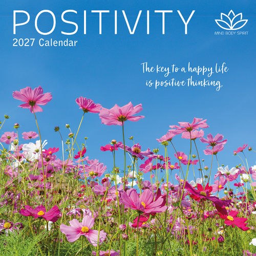 2027 Calendar Mind Body Spirit Positivity Square Wall, Gifted Stationery GSC26979