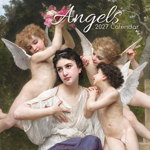 2027 Calendar Angels Square Wall, Gifted Stationery GSC27073