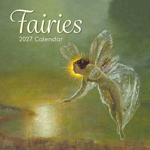 2027 Calendar Fairies Square Wall, Gifted Stationery GSC27085