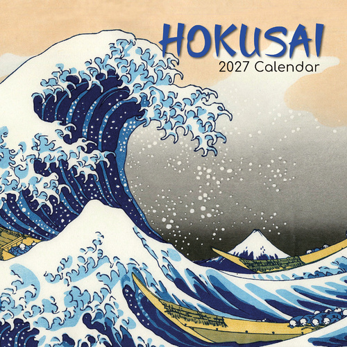 2027 Calendar Hokusai Square Wall, Gifted Stationery GSC27087