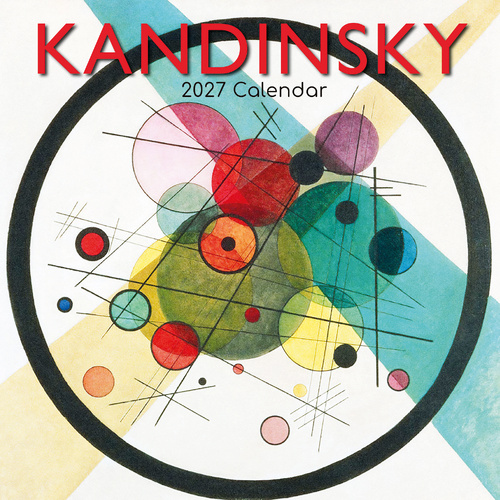 2027 Calendar Kandinsky Square Wall, Gifted Stationery GSC27090