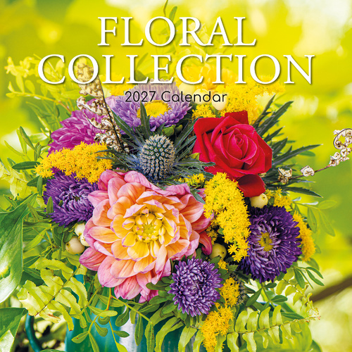 2027 Calendar Floral Collection Square Wall, Gifted Stationery GSC27117