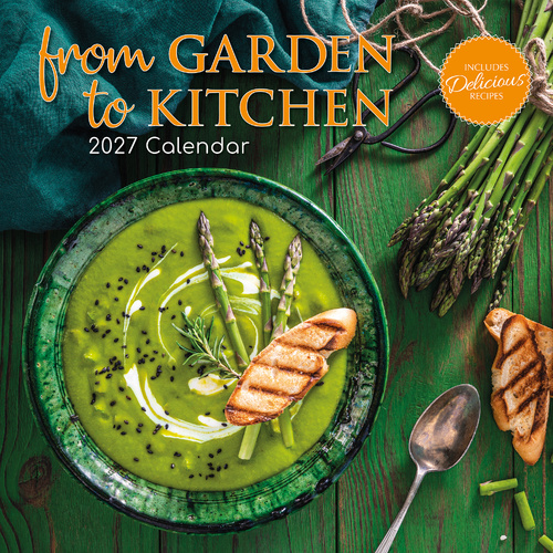 2027 Calendar From Garden to Kitchen Square Wall, Gifted Stationery GSC27128