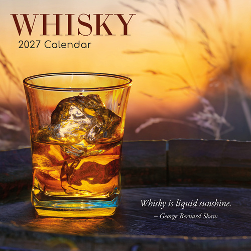 2027 Calendar Whisky Square Wall, Gifted Stationery GSC27130