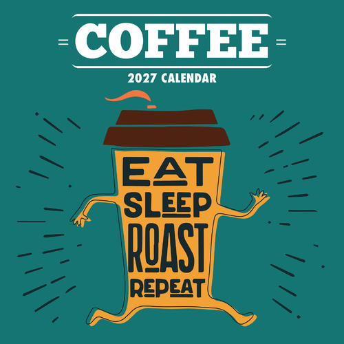 2027 Calendar Coffee Square Wall, Gifted Stationery GSC27135