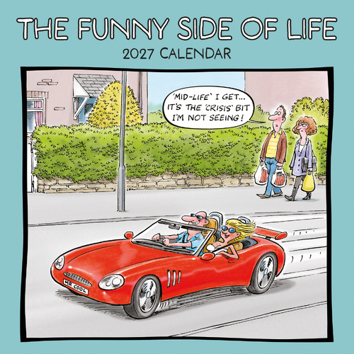 2027 Calendar The Funny Side of Life Square Wall, Gifted Stationery GSC27146