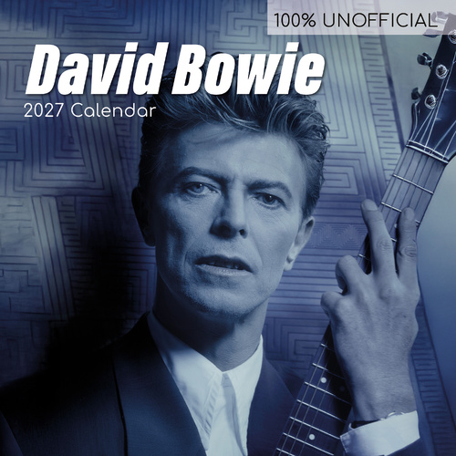 2027 Calendar 100% Unofficial David Bowie Square Wall, Gifted Stationery GSC27157