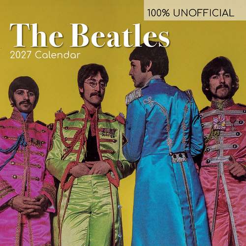 2027 Calendar 100% Unofficial The Beatles Square Wall, Gifted Stationery GSC27163