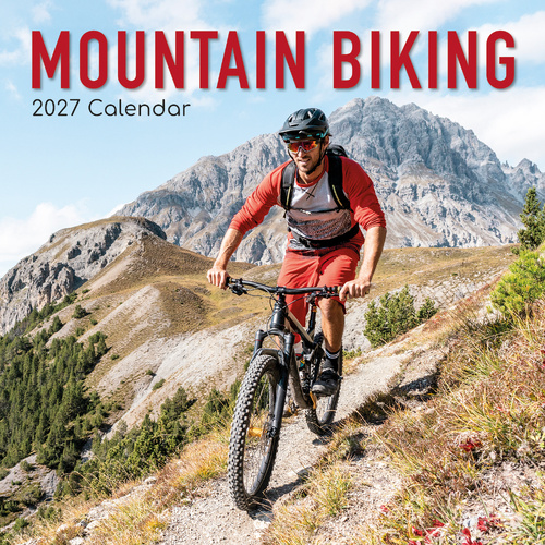 2027 Calendar Mountain Biking Square Wall, Gifted Stationery GSC27176
