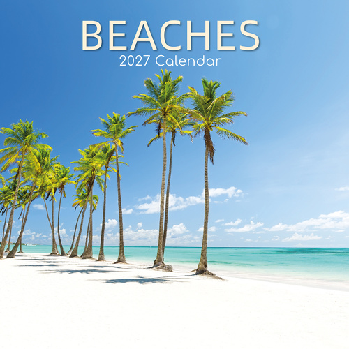 2027 Calendar Beaches Square Wall, Gifted Stationery GSC27181