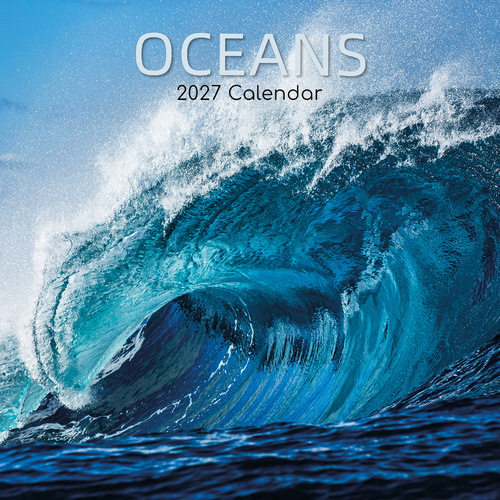 2027 Calendar Oceans Square Wall, Gifted Stationery GSC27186