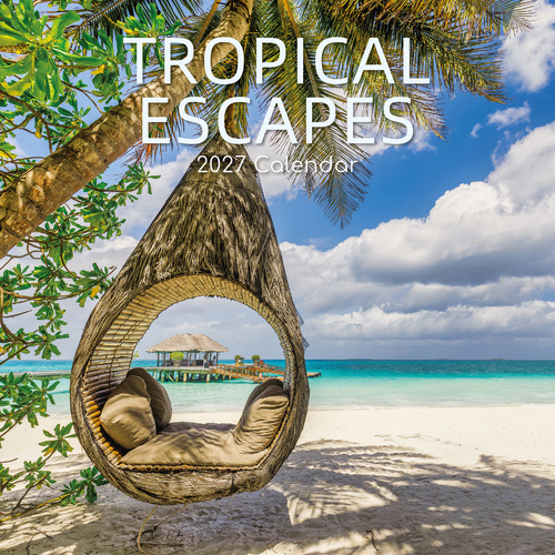 2027 Calendar Tropical Escapes Square Wall, Gifted Stationery GSC27191