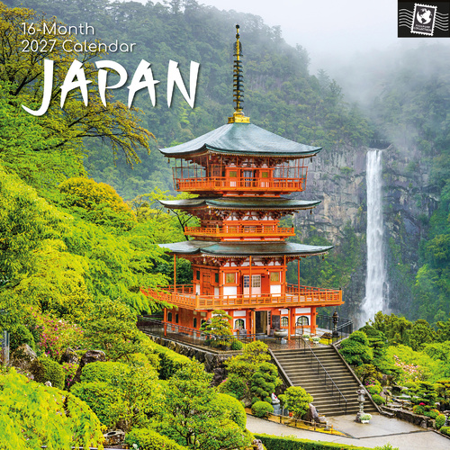 2027 Calendar Passport Collection Japan Square Wall, Gifted Stationery GSC27207