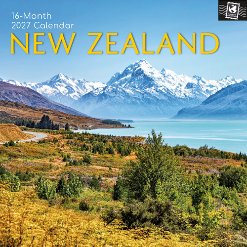 2027 Calendar Passport Collection New Zealand Square Wall, Gifted Stationery GSC27214