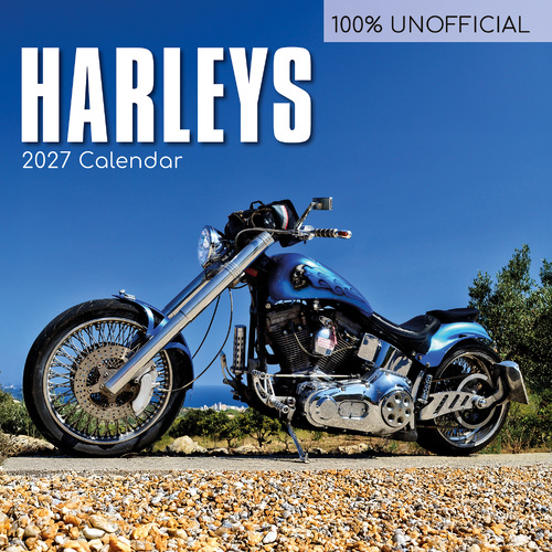 2027 Calendar 100% Unofficial Harleys Square Wall, Gifted Stationery GSC27229