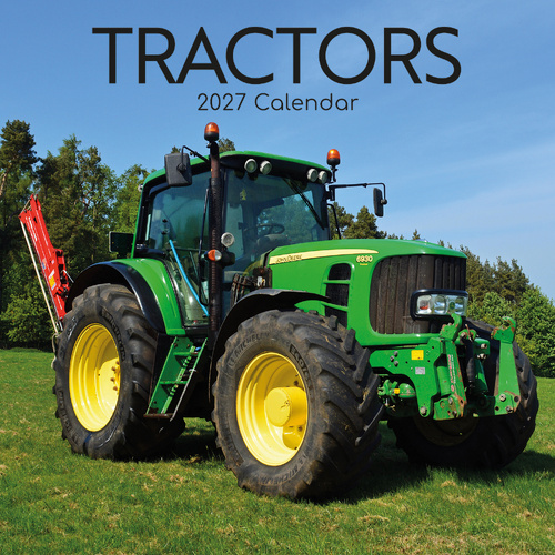 2027 Calendar Tractors Square Wall, Gifted Stationery GSC27238