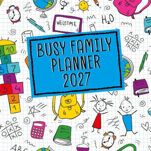 2027 Calendar Busy Family Planner Square Wall, Gifted Stationery GSC27259