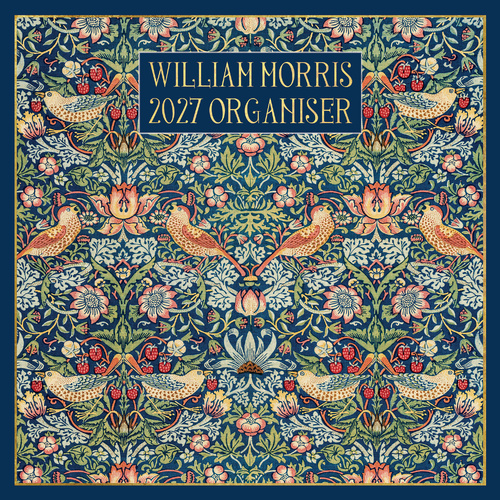 2027 Calendar William Morris Organiser Square Wall, Gifted Stationery GSC27262
