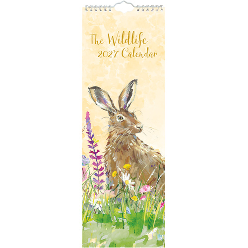 2027 Calendar The Wildlife A Slim Wall, Gifted Stationery GSC27271
