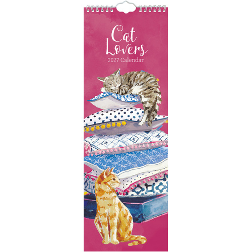 2027 Calendar Cat Lovers Slim Wall, Gifted Stationery GSC27272
