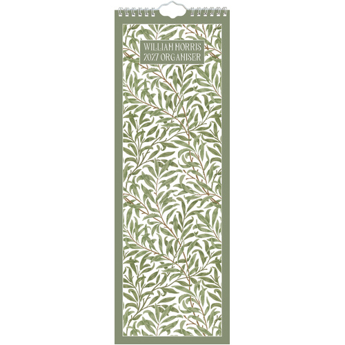 2027 Calendar William Morris Organiser Slim Wall, Gifted Stationery GSC27289