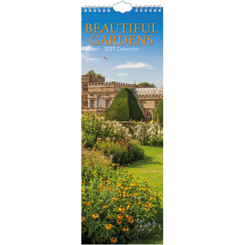 2027 Calendar Beautiful Gardens Slim Wall, Gifted Stationery GSC27290