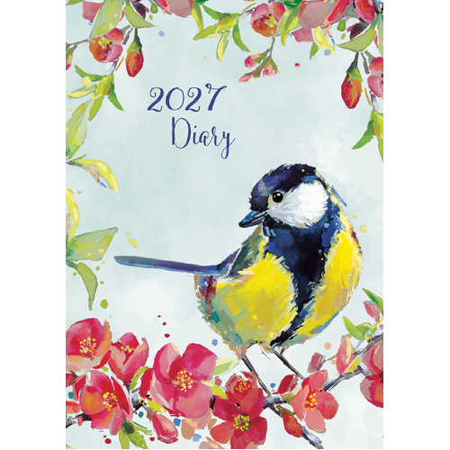 2027 Planner Birdsong Padded A5 Week to View, Gifted Stationery GSC27317