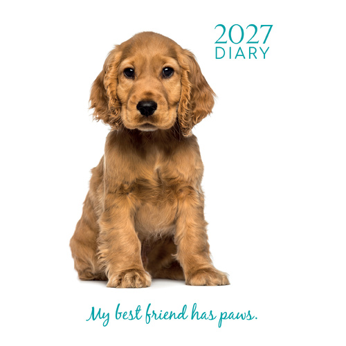 2027 Planner Adorable Dogs Padded A5 Week to View, Gifted Stationery GSC27325