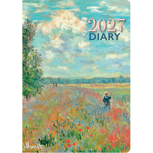 2027 Planner Monet Padded A5 Week to View, Gifted Stationery GSC27333