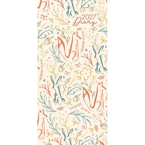 2027 Planner Woodland Animals Pocket Week to View, Gifted Stationery GSC27359